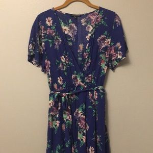 Staccato floral hi low dress